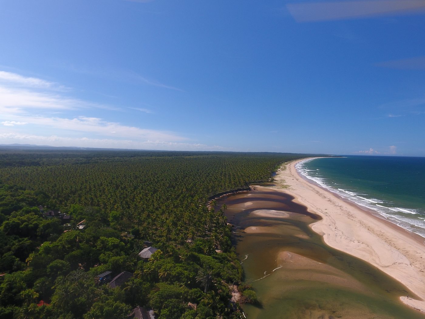 Vista aérea da Ecovila Piracanga